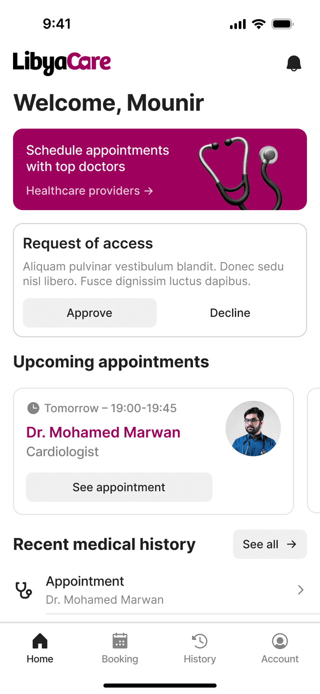 Libya Care App Screenshot